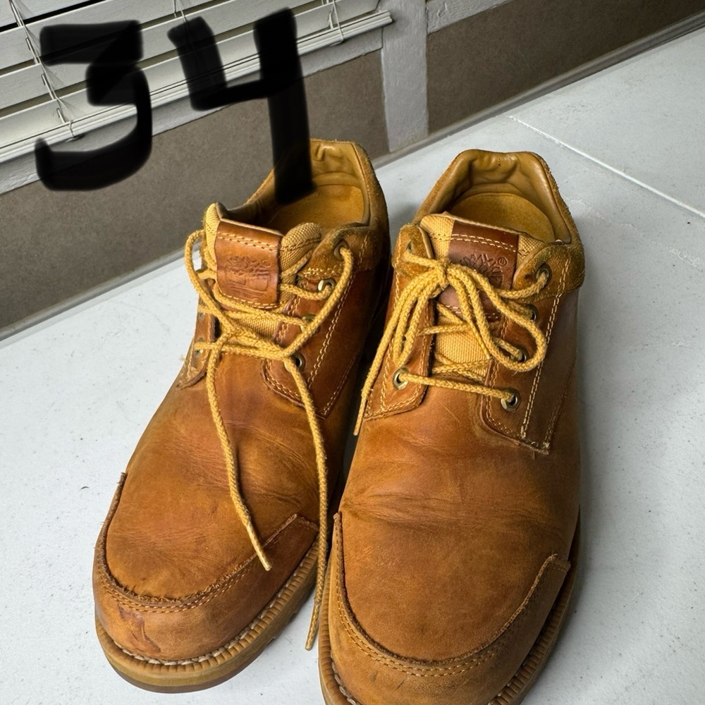 Timberland Men's Brown Leather Shoes 11.5